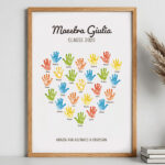 Poster per Insegnanti con Mani e Nomi personalizzati Miniatura di Poster per Insegnanti con Mani e Nomi personalizzati