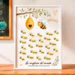 Poster per Insegnanti con Apine e Nomi personalizzati Miniatura di Poster per Insegnanti con Apine e Nomi personalizzati