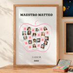 Miniatura di Poster Mela per Insegnanti con Foto Polaroid personalizzate