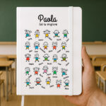 Quaderno con Pupazzetti e Nomi Personalizzati Miniatura di Quaderno con Pupazzetti e Nomi Personalizzati