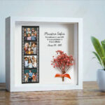 Miniatura di Cornice con Fiori Stile Rullino con Foto personalizzate