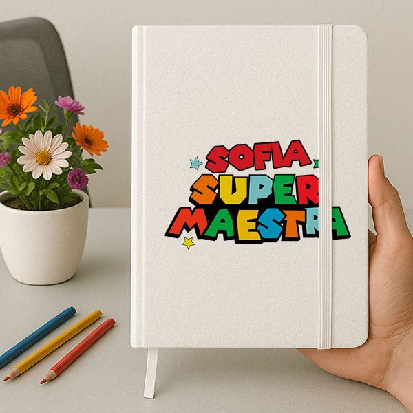Quaderno Super Insegnante con Nomi Personalizzati