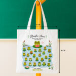 Miniatura di Tote Bag per Insegnanti con Ranocchiette e Nomi personalizzati