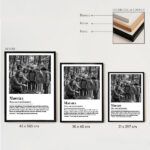 Miniatura di Poster Definizione di Maestra in Bianco e Nero con Foto personalizzate