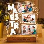 Miniatura di Lampada per Insegnante con 3 Foto personalizzate