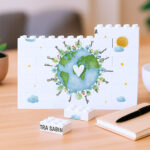 Miniatura di Puzzle di Blocchi Pianeta con Nomi personalizzati