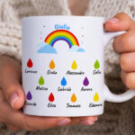 Tazza Pioggia con Nomi personalizzata Miniatura di Tazza Pioggia con Nomi personalizzata
