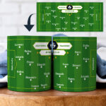 Tazza Campo da Calcio con Nomi personalizzata Miniatura di Tazza Campo da Calcio con Nomi personalizzata