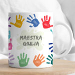 Miniatura di Tazza Mani Colorate con Nomi e Testo personalizzata