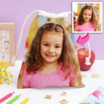 Zaino a Sacca per Bambini con Foto Personalizzato Miniatura di Zaino a Sacca per Bambini con Foto Personalizzato
