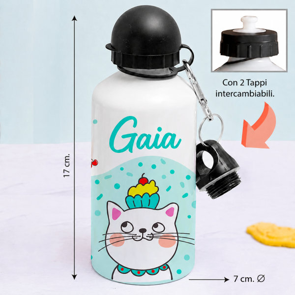 Borraccia per Bambini Gattini Personalizzata