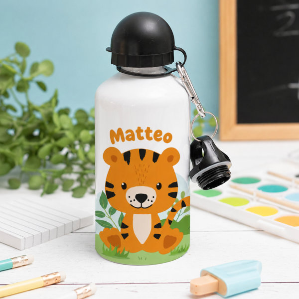 Borraccia per Bambini Animali della Giungla Personalizzata