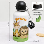 Miniatura di Borraccia per Bambini Animali della Giungla Personalizzata