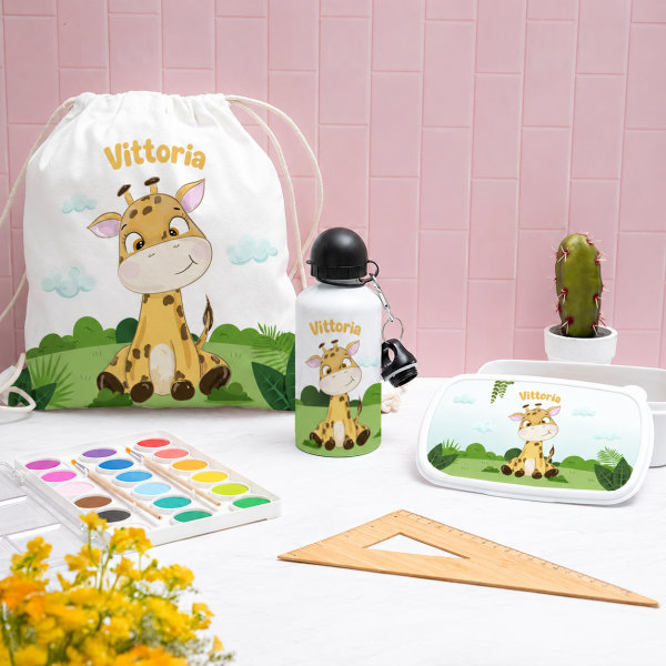 Borraccia per Bambini Animali della Giungla Personalizzata