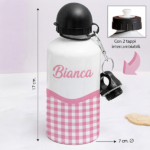 Miniatura di Borraccia per Bambini Quadretti Personalizzata