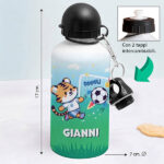 Miniatura di Borraccia per Bambini a Tema Calcio personalizzata