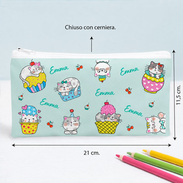 Astuccio per Bambini Gattini Personalizzato