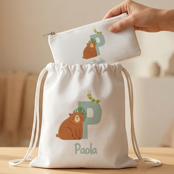 Astuccio Bambini con Iniziale Personalizzata