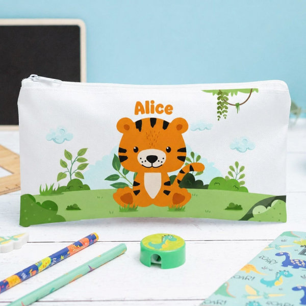 Astuccio per Bambini Animali della Giungla Personalizzato