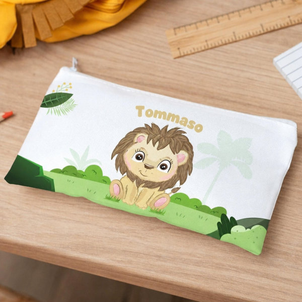 Astuccio per Bambini Animali della Giungla Personalizzato