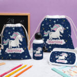 Miniatura di Astuccio per Bambini Unicorni Colorati Personalizzato