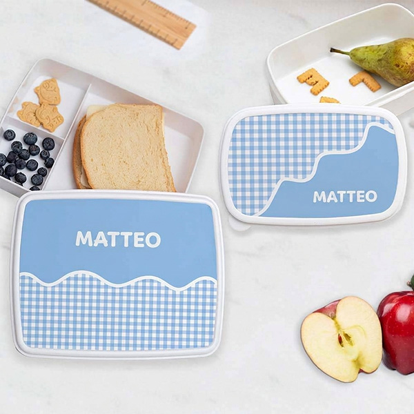 Portapranzo per Bambini Quadretti Personalizzato