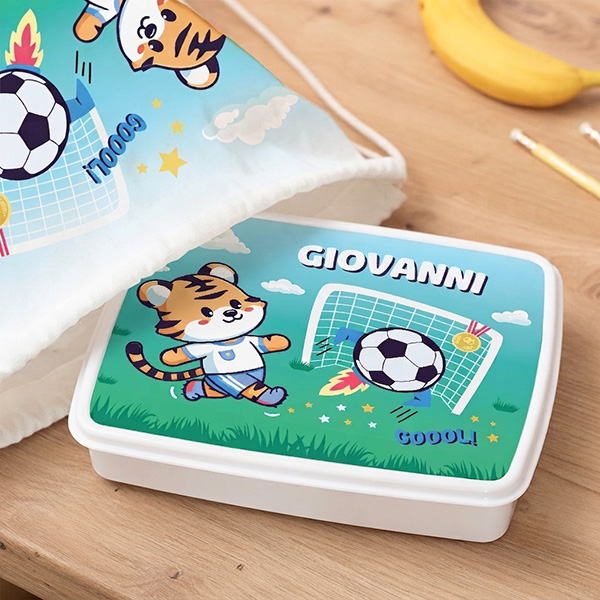 Portapranzo per Bambini a Tema Calcio personalizzato