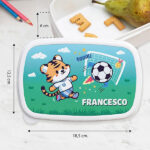 Miniatura di Portapranzo per Bambini a Tema Calcio personalizzato
