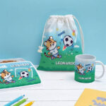 Miniatura di Portapranzo per Bambini a Tema Calcio personalizzato
