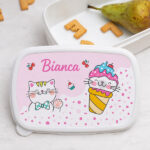 Portapranzo per Bambini Gattini Personalizzato Miniatura di Portapranzo per Bambini Gattini Personalizzato