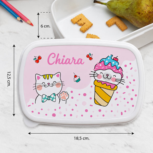 Portapranzo per Bambini Gattini Personalizzato