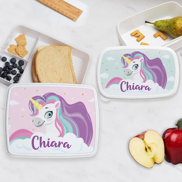 Portapranzo per Bambini Unicorni Colorati Personalizzato
