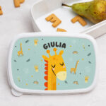 Portapranzo per Bambini Animali Colorati Personalizzato Miniatura di Portapranzo per Bambini Animali Colorati Personalizzato