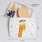 Miniatura di Portapranzo per Bambini Animali Colorati Personalizzato