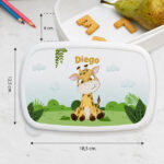 Miniatura di Portapranzo per Bambini con Animali della Giungla personalizzato