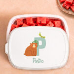 Portapranzo per Bambini con Iniziale Personalizzata Miniatura di Portapranzo per Bambini con Iniziale Personalizzata