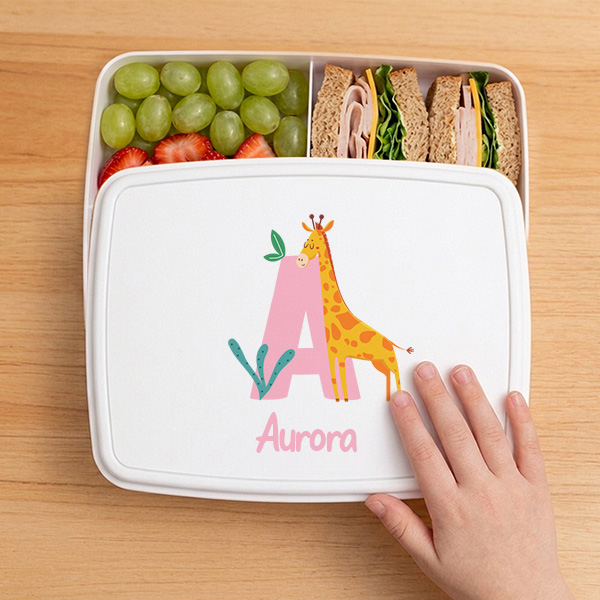 Portapranzo per Bambini con Iniziale Personalizzata