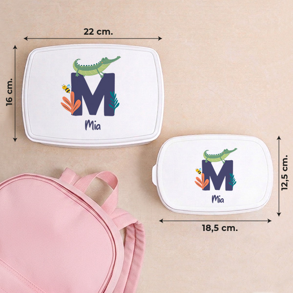 Portapranzo per Bambini con Iniziale Personalizzata