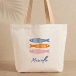 Miniatura di Tote Bag Pesci Colorati con Nome Personalizzato
