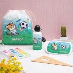 Miniatura di Zaino a Sacca per Bambini a Tema Calcio personalizzato