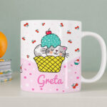 Miniatura di Tazza Infrangibile per Bambini Gattini con Nome Personalizzata