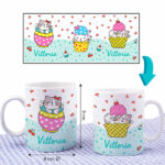 Miniatura di Tazza Infrangibile per Bambini Gattini con Nome Personalizzata