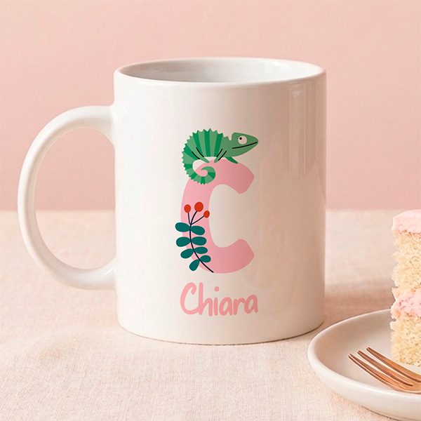 Tazza Bambini Infrangibile con Iniziale Personalizzata