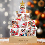 Miniatura di Lampada Albero di Natale con Foto personalizzata