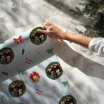 Miniatura di Carta Regalo Foglie con Foto e Testo personalizzata