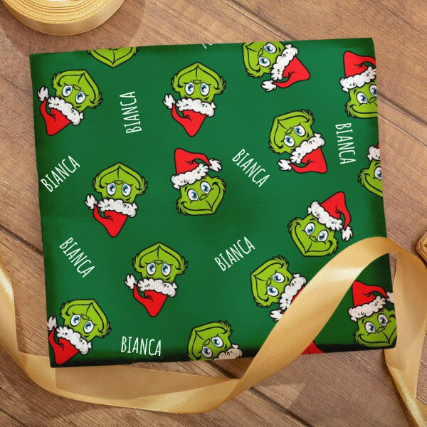 Carta Regalo di Natale Grinch personalizzata