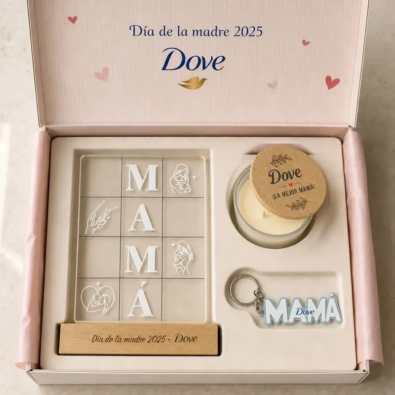 Caixa de presentes da Dove para o Dia da Mãe