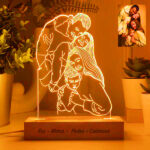Candeeiro ilustrado 3D personalizado Miniatura de Candeeiro ilustrado 3D personalizado