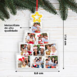 Miniatura de Pack de Adornos para Árvore de Natal com Fotos Personalizadas