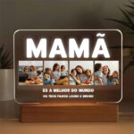 Candeeiro Mamã com 4 fotos personalizado Miniatura de Candeeiro Mamã com 4 fotos personalizado